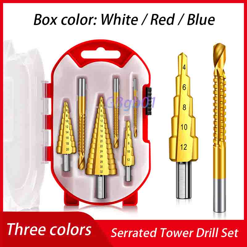 Drill Bit Set - Serrated Step Drill Bit Set |