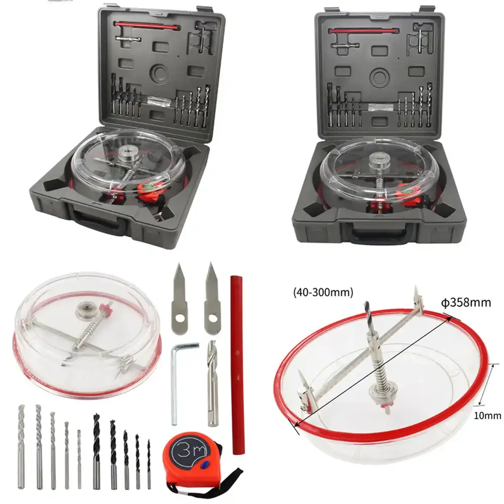 Drill Bit Set - Adjustable Hole Saw Cutter Drill Bit