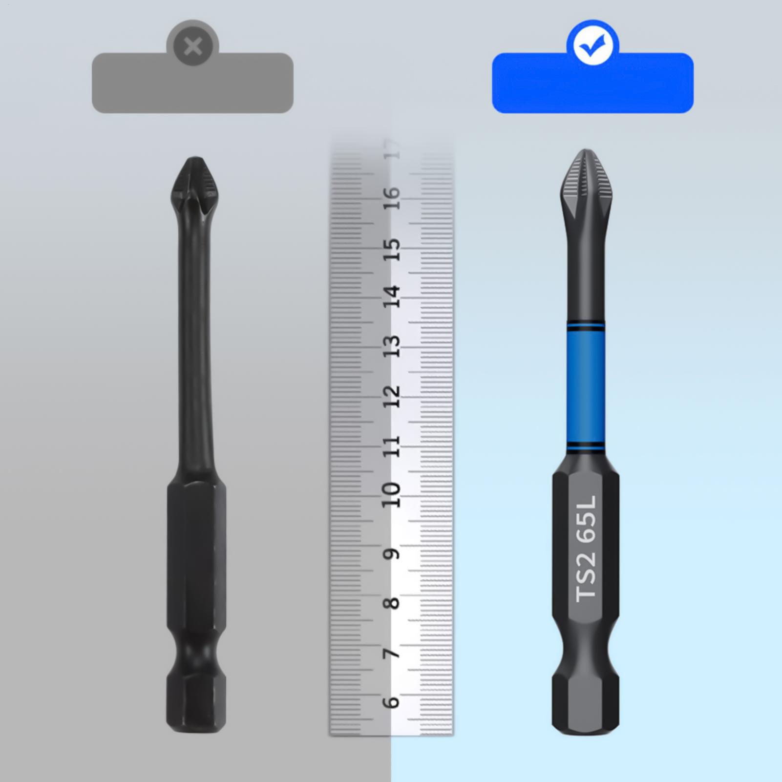 Drill Bit Set - Drill Screwdriver Bit Set 6-Piece Magnetic