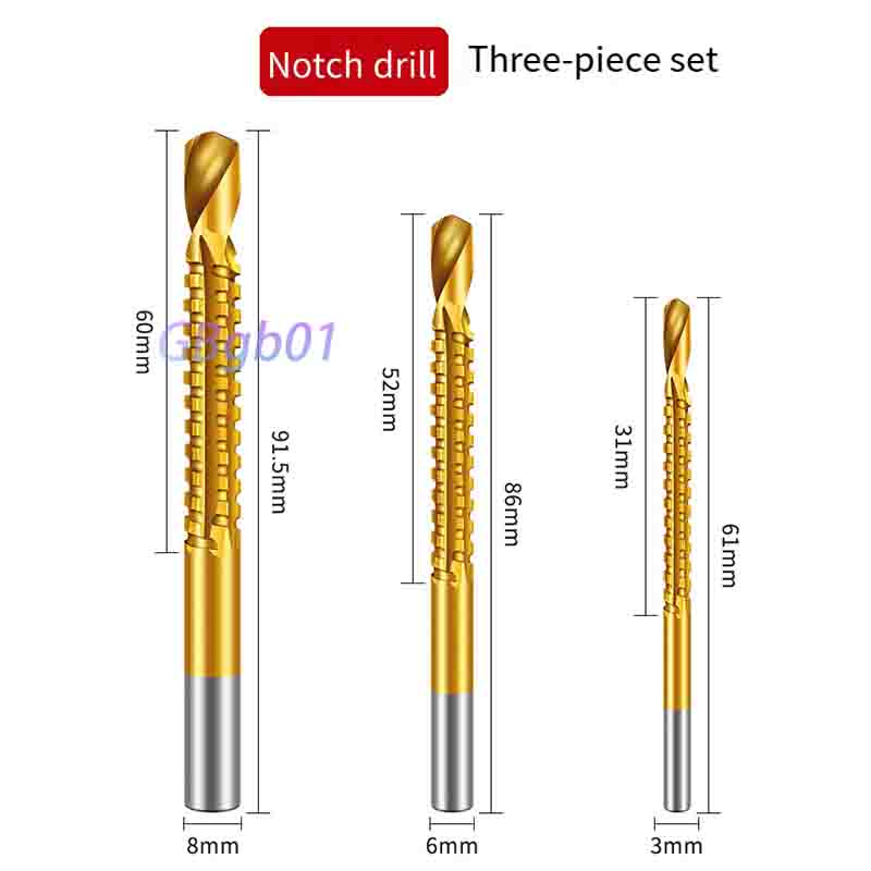 Serrated Step Drill Bit Set |  - Drill Bit Set review and price