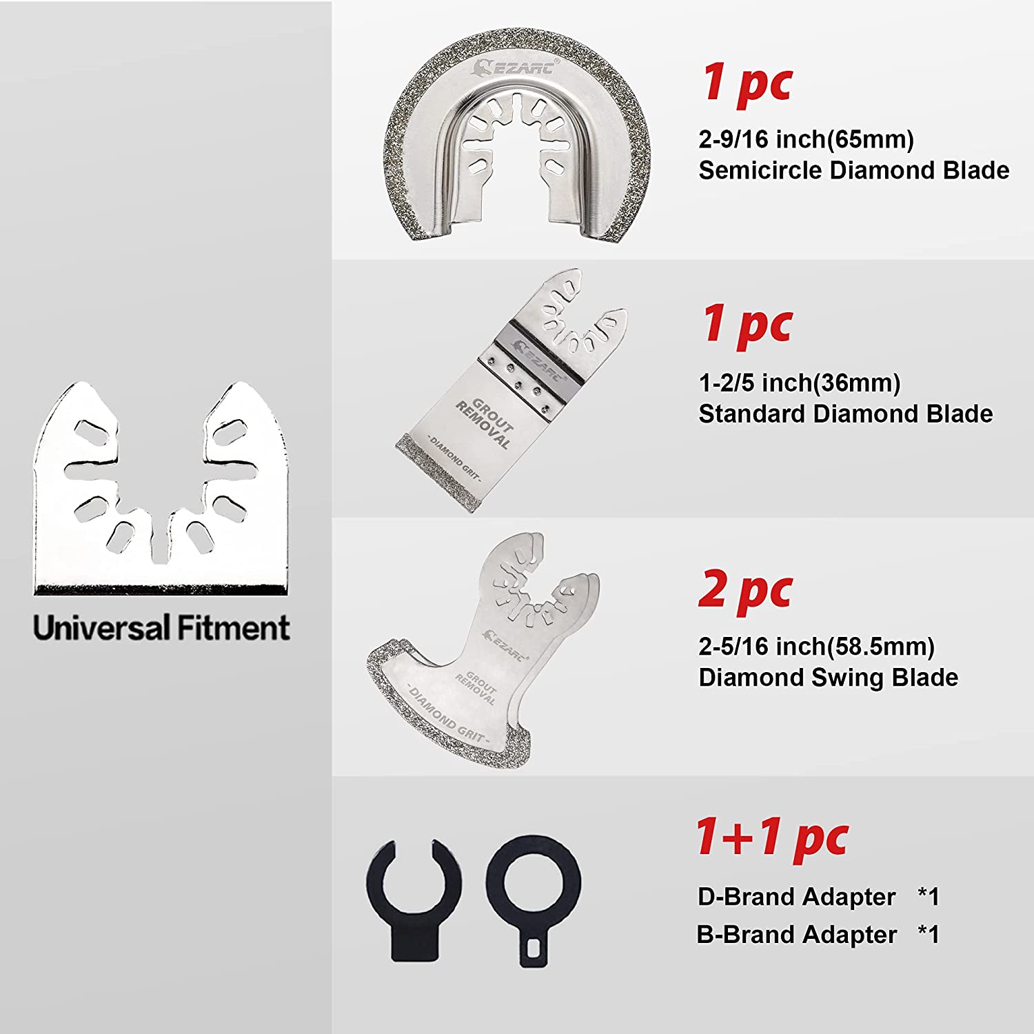 EZARC 4PCS Diamond Oscillating - Grout Saw Removal review and price