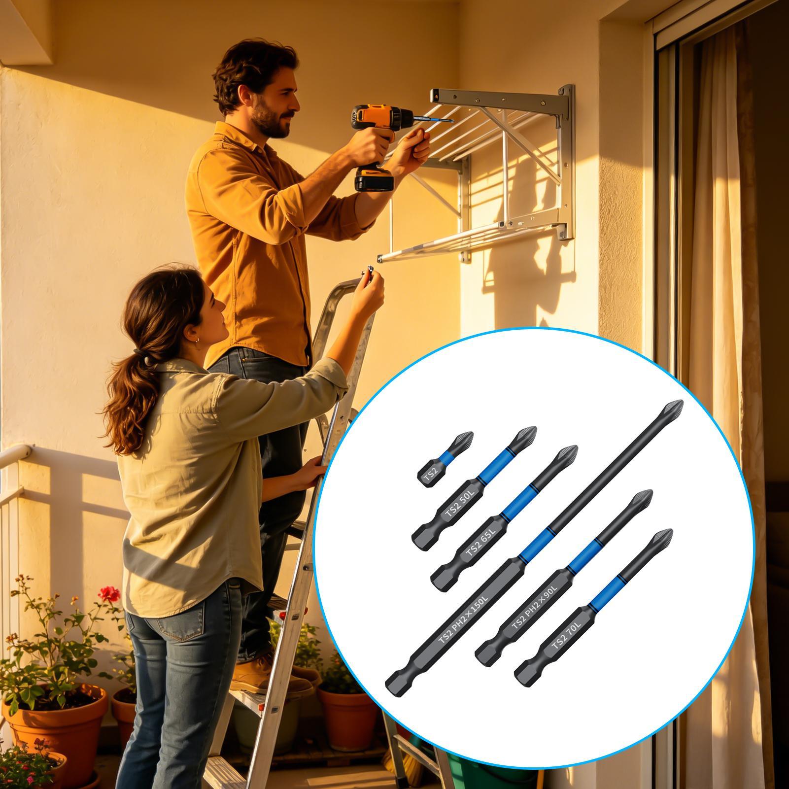 Drill Screwdriver Bit Set 6-Pi - Drill Bit Set review and price