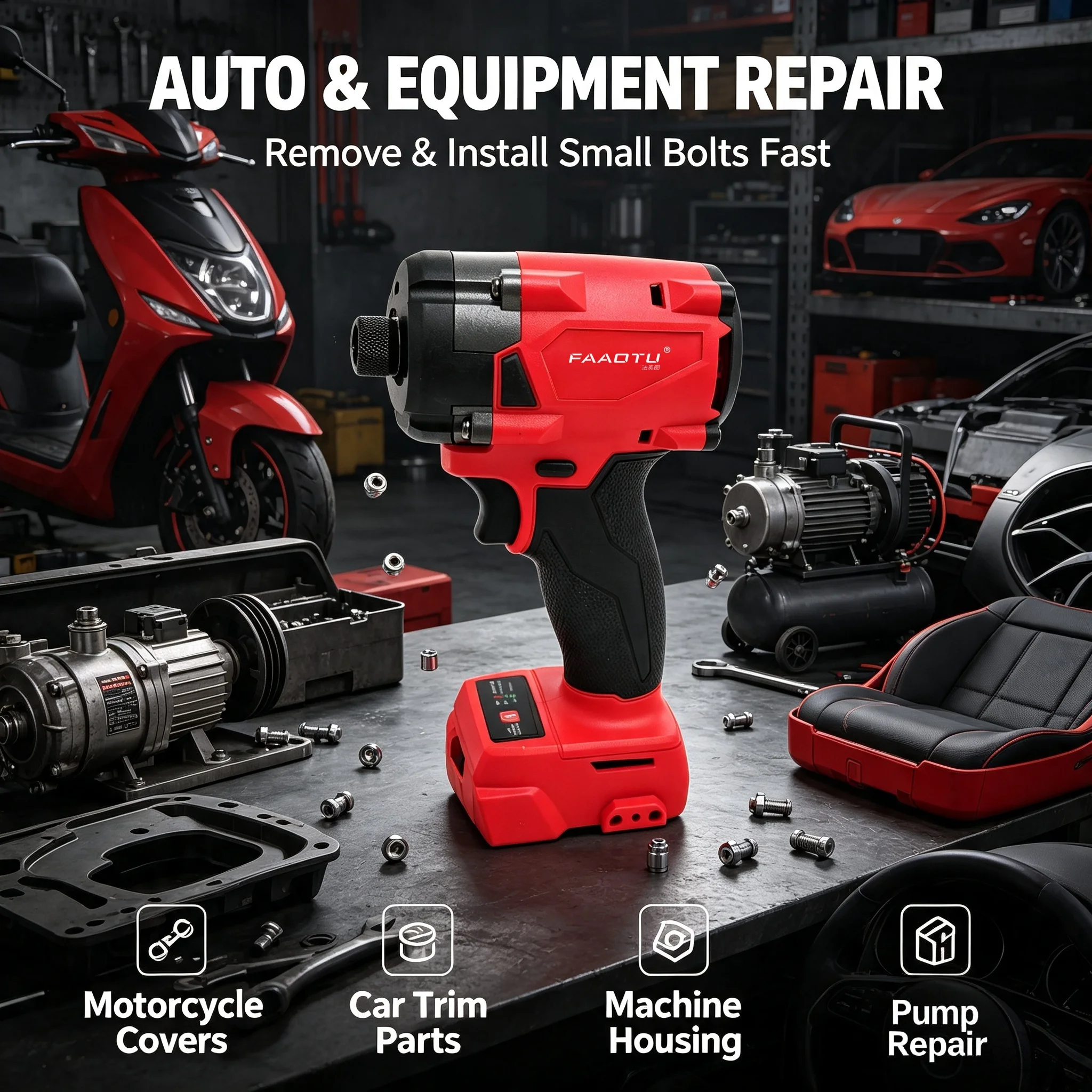 FAAOTU 18V Cordless Electric S - Home Improvements review and price